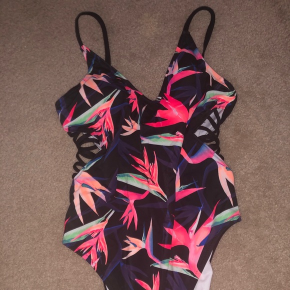 PINK Victoria's Secret Other - Victoria’s Secret caged side one piece